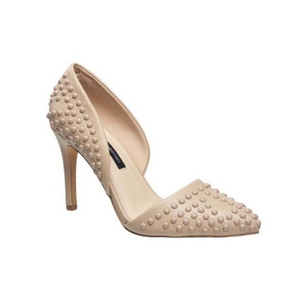 NWOT French Connection Forever Studded Two-piece Pumps